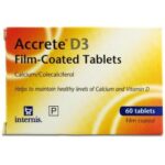 Accrete D3 Film-Coated 600mg/400iu - 60 Tablets