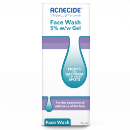 Acnecide Face Wash Spot Treatment with 5% Benzoyl Peroxide - 50g
