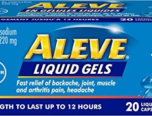 Aleve Naproxen Sodium 20 Liquid Gels
