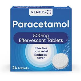 Almus Paracetamol 500mg Effervescent - 24 Tablets
