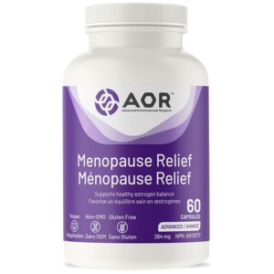 AOR - Menopause Relief 60 Capsules 30-Day Supply - Pre and Post Menopause Supplement for Women - Irritability, Hot Flashes and Night Sweats Relief Supplement - Menopause Support...