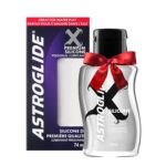 Astroglide Silicone Lube (74 mL), X Premium Personal Lubricant, Extra Long-Lasting Silky Sex Lube, Travel-Friendly Size