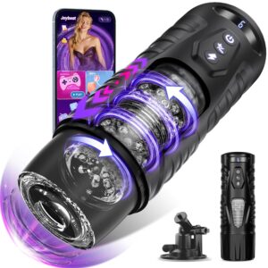 Automatic Male Masturbator Sex Toys for Men - EINSEO Adult Male Sex Toys Penis Pump with 7 Thrusting & Rotating Modes, Pocket Pussy Sex Machine with LCD Display & Suction Base...
