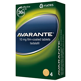 Avarante 10mg Tadalafil Tablets - 4 Pack