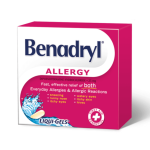 Benadryl Allergy Liqui-Gels 20 Capsules
