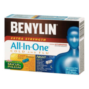 Benylin All-In-One Cold And Flu Extra Strength Day/Night 24 Caplets