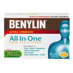 Benylin All-In-One Cold And Flu Extra Strength Plus Mucus & Phlegm 24 Caplets