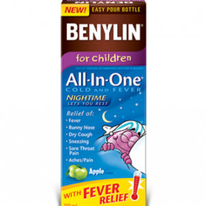 Benylin For Children All-In-One Cold and Fever Nighttime 100mL