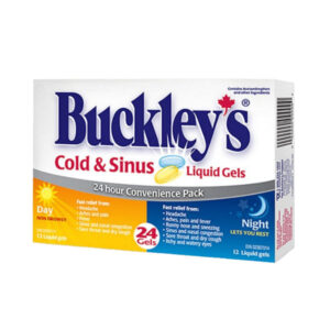 Buckley's Cold & Sinus Liquid Gels 24 Hour Convenience Pack 24 Gels (12 Day & 12 Night)
