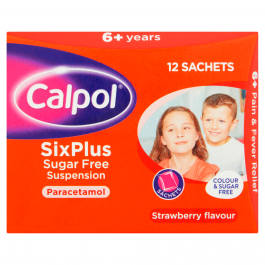 Calpol SixPlus Sugar Free 5ml - 12 Sachets