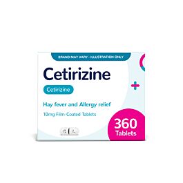 Cetirizine 10mg - 360 Tablets