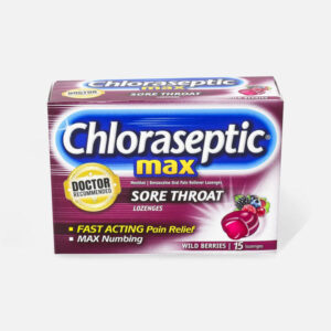 Chloraseptic Max Sore Throat Lozenges Wild Berries Flavour 15 Lozenges