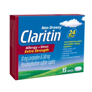 Claritin Allergy + Sinus Extra Strength 15 Caplets