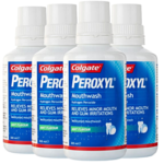 Colgate Peroxyl Medicated Mouthwash - 300ml - 4 Pack