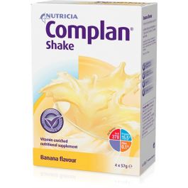 Complan Shake Banana Flavour Sachets - 4 x 57g