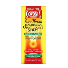 Covonia Menthol Throat Spray – 30ml