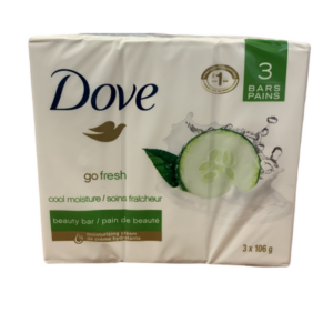 Dove Go Fresh Cool Moisture Bar Soap 3 Bars