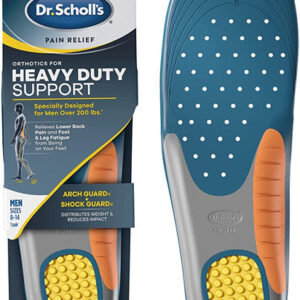 Dr. Scholl’s Pain Relief Orthotics for Heavy Duty Support for Men, 1 Pair, Size 8-14