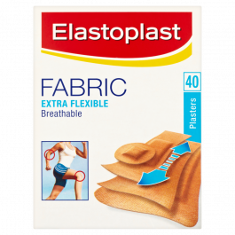 Elastoplast Extra Flexible Fabric Plasters - 40 Pack
