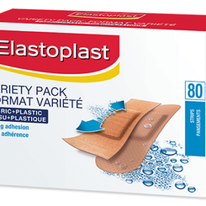 Elastoplast Variety Pack Fabric + Plastic 80 Strips