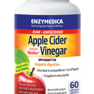 ENZYMEDICA APPLE CIDER VINEGAR WITH THE MOTHER 60caps