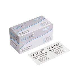 Fast Aid Pre-Injection Isopropyl Alcohol Swabs - Pack of 100