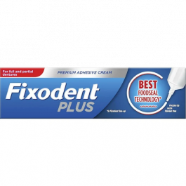 Fixodent Plus Premium Denture Adhesive Cream - 40g