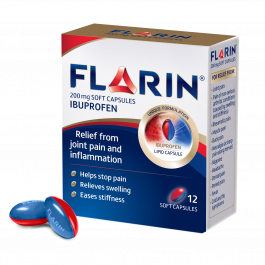 Flarin 200mg Ibuprofen - 12 Soft Capsules
