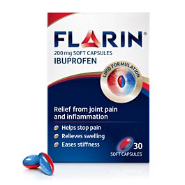 Flarin 200mg Ibuprofen - 30 Soft Capsules