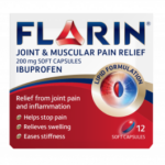 Flarin Joint and Muscular Pain Relief 200mg Ibuprofen - 12 Soft Capsules