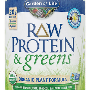 GARDEN OF LIFE RAW PROTEIN & GREENS VANILLA 550g