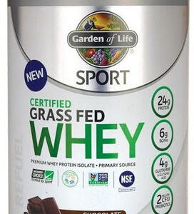 GARDEN OF LIFE SPORT CERTIFIED GRASS FED WHEY CHOCOLATE 672g