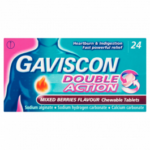 Gaviscon Double Action Chewable Tablets Mixed Berries - 24 Tablets