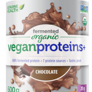 GENUINE HEALTH FERMENTED ORGANIC VEGAN PROTEIN+ CHOCOLATE 600g