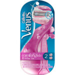 Gillette Venus Comfort-Glide White Tea 1 Reusable Razor with 2 Cartridges