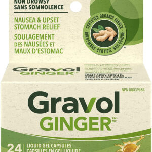 Gravol Ginger 24 Liquid Gel Capsules