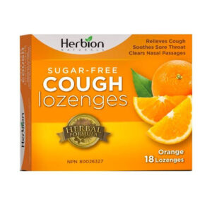 HERBION SUGAR FREE COUGH LOZENGES ORANGE 18loz