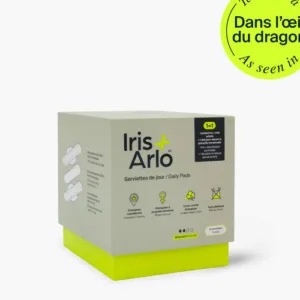 Iris + Arlo 100% Organic Cotton Daily Pads 10 pads