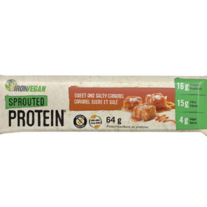 IRON VEGAN SPROUTED PROTEIN BAR SWEET & SALTY CARAMEL 64g