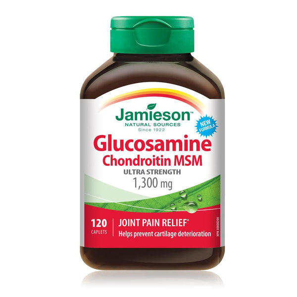 Jamieson Glucosamine Chondroitin MSM 1300mg 120 Caplets