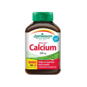 Jamieson Mega Cal Calcium 650mg 100 + 20 Mini-Tab Caplets