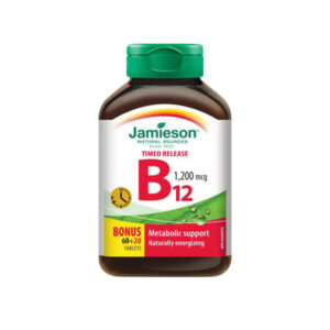 Jamieson Vitamin B12 1200mcg Timed Release 60+20 Tablets