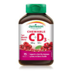 Jamieson Vitamin C + D 75 Chewable Tablets Tart Morello Cherry