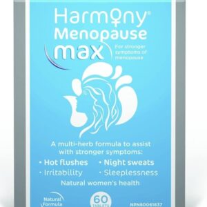 Martin & Pleasance - Harmony Menopause Max, 60 Tablets - Hot Flashes and Night Sweats Supplement - Menopause Relief for Women - Mood Support and Inflammation Supplements -...