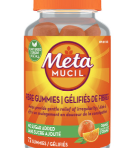 METAMUCIL FIBER GUMMIES NO SUGAR ADDED - 72