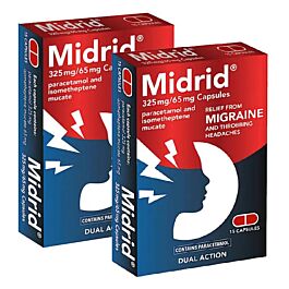 Midrid Migraine Relief Two Pack - 30 Capsules