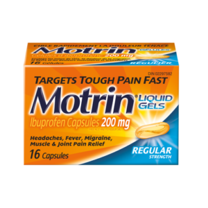 Motrin Regular Strength Liquid Gel Capsules