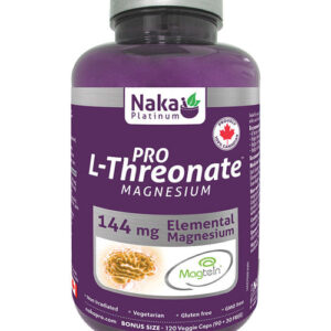 NAKA PLATINUM PRO L-THREONATE MAGNESIUM 144mg 120caps