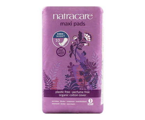 NATRACARE ORGANIC COTTON PADS NIGHT 10pcs