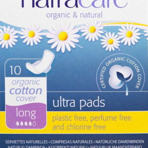 NATRACARE ULTRA LONG PADS WITH WINGS 10ct